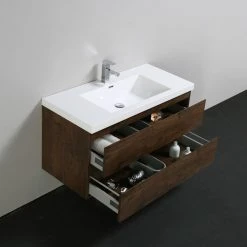 Bathroom Vanity Wholesale INC. MOB 42" Wall Mounted Vanity With Reinforced Acrylic Sink, Rosewood -Kraus Shop 9b31ba7e092ef793 7303 w800 h800 b0 p0