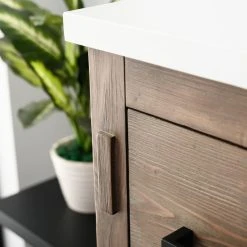 Urban Furnishing Harvey Farmhouse Bathroom Sink Vanity Brown Spruce, 48" -Kraus Shop 9b61795d016a7447 5307 w800 h800 b0 p0