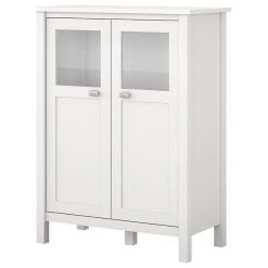 Bush Industries Broadview Bathroom Storage Cabinet, White