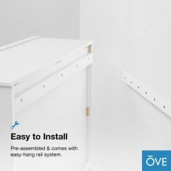 Ove Decors Caby 36"x30" Wall Cabinet, Pure White With Hardware -Kraus Shop 9df13eb102cf01a9 1101 w800 h800 b0 p0
