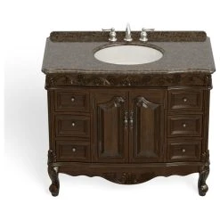 MOD The Agnes Bathroom Vanity, Single Sink, 42", Brown, Freestanding 27 MOD The Agnes Bathroom Vanity, Single Sink, 42", Brown, Freestanding -Kraus Shop 9ec158c203d99165 0706 w800 h800 b1 p0
