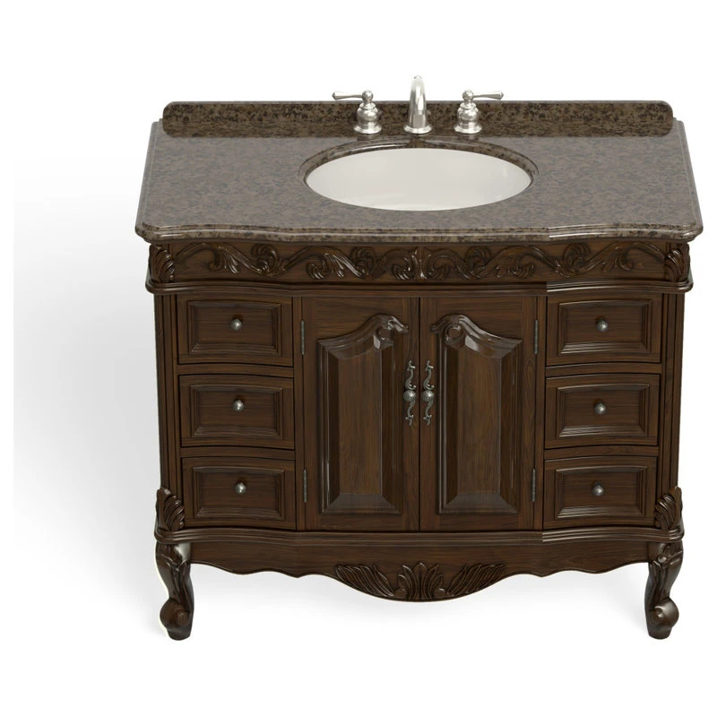 MOD The Agnes Bathroom Vanity, Single Sink, 42", Brown, Freestanding 15 MOD The Agnes Bathroom Vanity, Single Sink, 42", Brown, Freestanding - Image 13