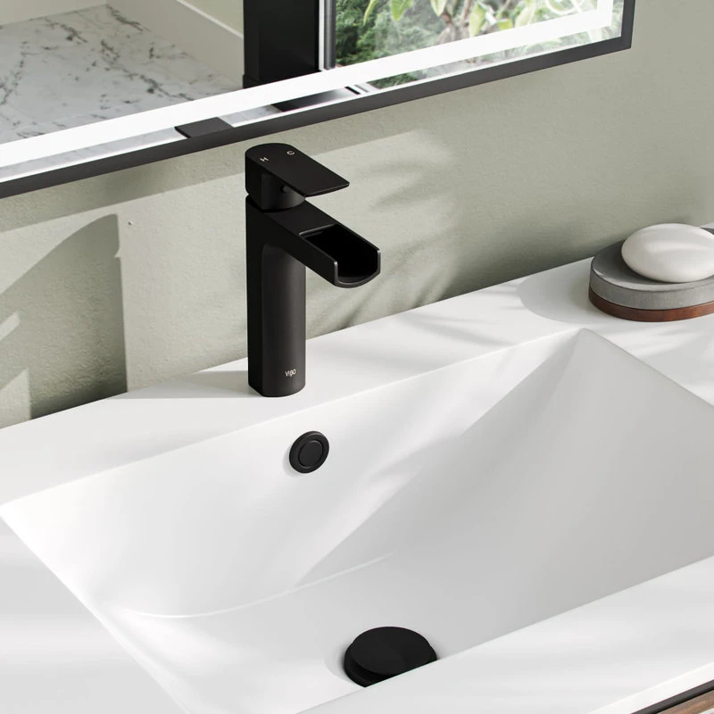 MOD Foundry Bath Vanity, Walnut, 36", Integrated Single Sink, Freestanding 6 MOD Foundry Bath Vanity, Walnut, 36", Integrated Single Sink, Freestanding - Image 4