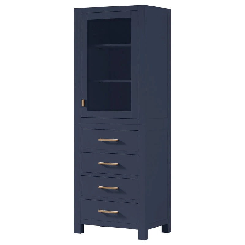 Avanity Corporation Avanity Modero 24" Linen Tower, Navy Blue 4 Avanity Corporation Avanity Modero 24" Linen Tower, Navy Blue - Image 2