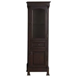 James Martin Vanities Brookfield Linen Cabinet, Burnished Mahogany