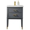 Urban Furnishing Clara 24" Single Bathroom Vanity In Gray With Porcelain Top 1 Urban Furnishing Clara 24" Single Bathroom Vanity In Gray With Porcelain Top -Kraus Shop a3f13be20efd032a 2576 w800 h800 b1 p0