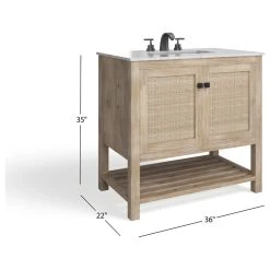 MOD Kerry Bath Vanity, Single Sink, 36", Natural, Freestanding -Kraus Shop a491b5a103d0444c 6486 w800 h800 b1 p0