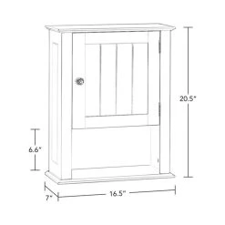 RiverRidge Home RiverRidge Ashland Single Door Transitional Wood Wall Cabinet In White -Kraus Shop a5117bc203b7bf72 1972 w800 h800 b1 p0