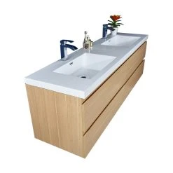 Bathroom Vanity Wholesale INC. MOB 72" Double Sink Wall Mounted Vanity With Acrylic Sink, White Oak -Kraus Shop a7a11df100a0a0e3 4134 w800 h800 b1 p0