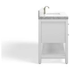 MOD Arcadia Bath Vanity, White, 48", Brushed Nickel Hardware, Single, Freestanding -Kraus Shop a871dcba03472964 2668 w800 h800 b1 p0