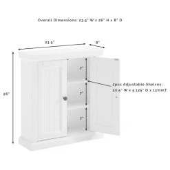Crosley Seaside Wall Cabinet Distressed White -Kraus Shop aa310f340f73b895 0820 w800 h800 b1 p0