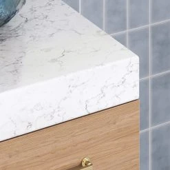 MOD Bahia Bath Vanity, Oak, 60", Brushed Gold Hardware, Single, Freestanding -Kraus Shop aa3172fe03acb058 1946 w800 h800 b0 p0