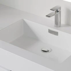 MOD Boutique Bath Vanity, High Gloss White, 60", Single Sink, Wall Mount -Kraus Shop ab41674203471d56 9767 w800 h800 b0 p0