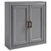 Crosley Tara Wall Cabinet, Vintage Gray