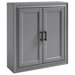 Crosley Tara Wall Cabinet, Vintage Gray