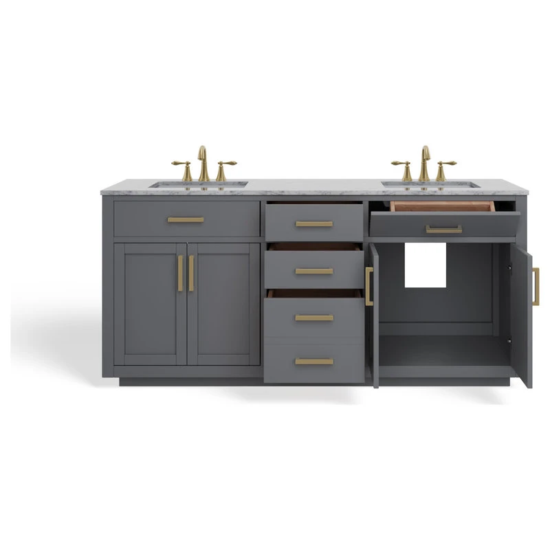 MOD The Yukon Bathroom Vanity, Double Sink, 72", Gray 14 MOD The Yukon Bathroom Vanity, Double Sink, 72", Gray - Image 12