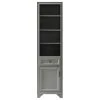 Crosley Tara Linen Cabinet, Vintage Gray