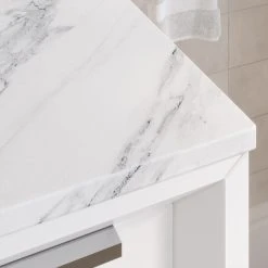 MOD The Ezra Bathroom Vanity, Single Sink, 48", Pure White, Freestanding -Kraus Shop af81c3d703d046c8 4345 w800 h800 b0 p0