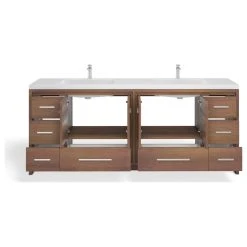 MOD The Sonora Bathroom Vanity, Double Sink, 84", Rosewood, Freestanding -Kraus Shop b0e1da2f03d9cbad 8138 w800 h800 b1 p0