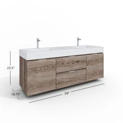 MOD Boutique Bath Vanity, Butternut, 60", Double Sink, Wall Mount 11 MOD Boutique Bath Vanity, Butternut, 60", Double Sink, Wall Mount -Kraus Shop b0f12683028d42b3 2259 w800 h800 b1 p0
