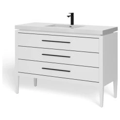 MOD Celios Bathroom Vanity, Single Sink, 48", White With Black Trim, Freestanding -Kraus Shop b1e15fbd03d05789 8556 w800 h800 b1 p0