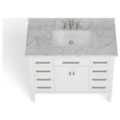 MOD The Fairmont Bathroom Vanity, Single Sink, 42", White, Freestanding -Kraus Shop b3f1805703c7441a 3761 w800 h800 b1 p0