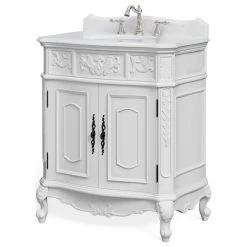 MOD The Bloomdale Bathroom Vanity, Single Sink, 30", White, Freestanding -Kraus Shop b491958a03d99194 3189 w800 h800 b1 p0