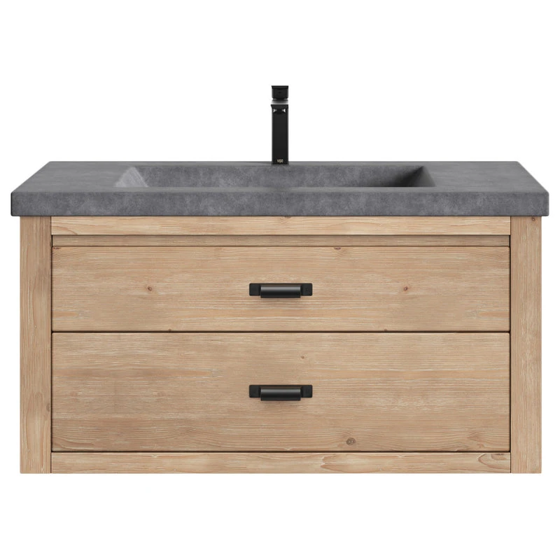 MOD The Stowe Bathroom Vanity, Weathered Fir, 36", Single Sink, Wall Mounted 11 MOD The Stowe Bathroom Vanity, Weathered Fir, 36", Single Sink, Wall Mounted - Image 9