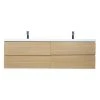 Bathroom Vanity Wholesale INC. MOB 72" Double Sink Wall Mounted Vanity With Acrylic Sink, White Oak -Kraus Shop b501996900a0a0be 4134 w800 h800 b1 p0