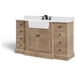 MOD Fermo Bath Vanity, Weathered Fir, 60", Stone Top, Single Sink, Freestanding -Kraus Shop b551d27103d0548a 8179 w800 h800 b1 p0