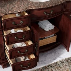 MOD The Finley Bathroom Vanity, Single Sink, 60", Cherry, Freestanding 19 MOD The Finley Bathroom Vanity, Single Sink, 60", Cherry, Freestanding -Kraus Shop b5f1f84503d9911b 3208 w800 h800 b0 p0