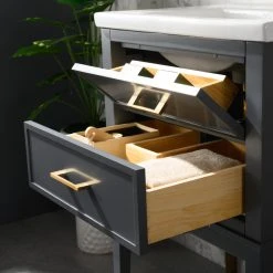 Urban Furnishing Clara 24" Single Bathroom Vanity In Gray With Porcelain Top -Kraus Shop b6b15f760efd02dc 2576 w800 h800 b0 p0