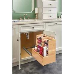 Rev-A-Shelf Wood Vanity Sink Pull Out Organizer With Soft Close, 11.69" -Kraus Shop b6c1f9cb02585726 8031 w800 h800 b0 p0