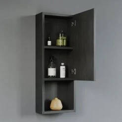 Dowell K&B Supplies Oates 12" Side Cabinet, Black -Kraus Shop b7c1720e03362654 2498 w800 h800 b0 p0