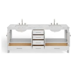 MOD The Kennedy Bathroom Vanity, Double Sink, 84", White, Freestanding 26 MOD The Kennedy Bathroom Vanity, Double Sink, 84", White, Freestanding -Kraus Shop b8018a7f03d9a40a 7960 w800 h800 b1 p0