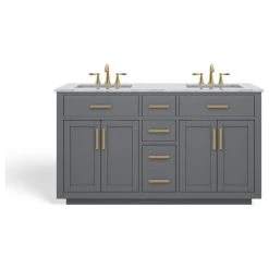 MOD The Yukon Bathroom Vanity, Double Sink, 60", Gray -Kraus Shop b9713d4c03d9a983 9374 w800 h800 b1 p0