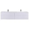 Bathroom Vanity Wholesale INC. MOB 72" Double Sink Wall Mounted Vanity With Acrylic Sink, High Gloss White -Kraus Shop b9819aee09371fb2 4199 w800 h800 b1 p0
