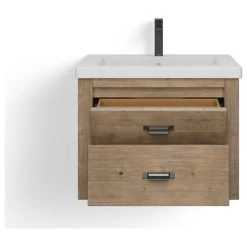 MOD The Stowe Bathroom Vanity, Weathered Fir, 24", Single Sink, Wall Mounted -Kraus Shop ba61b61e03c74416 7023 w800 h800 b1 p0