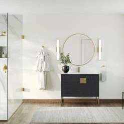 MOD The Lancado Bathroom Vanity, Single Sink, 40", Dawn Gray, Freestanding 17 MOD The Lancado Bathroom Vanity, Single Sink, 40", Dawn Gray, Freestanding -Kraus Shop bc81a42203d99120 3204 w800 h800 b0 p0