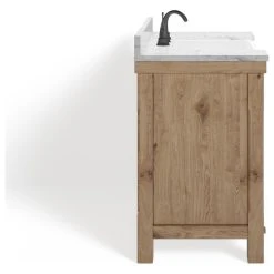 MOD Bosque Bath Vanity, Driftwood, 36", Single Sink, Farmhouse, Freestanding -Kraus Shop be710160034728f2 3126 w800 h800 b1 p0