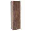 Fresca Walnut Bathroom Linen Side Cabinet W/ 3 Large Storage Areas FST8090GW