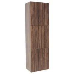 Fresca Walnut Bathroom Linen Side Cabinet W/ 3 Large Storage Areas FST8090GW
