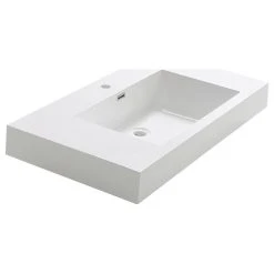 Fresca Valencia 42" Modern Acrylic Resin Sink With Countertop In White