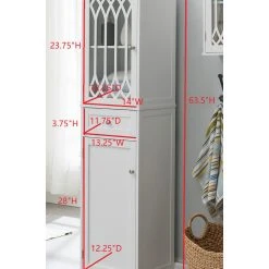 Pilaster Design Helsinki Freestanding Bathroom Storage Tower Organizer With Cabinets 8 Pilaster Design Helsinki Freestanding Bathroom Storage Tower Organizer With Cabinets -Kraus Shop c0a1dbac0bf36183 6868 w800 h800 b0 p0