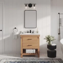 MOD Bosque Bath Vanity, Driftwood, 30", Single Sink, Undermount, Freestanding -Kraus Shop c1017fed03acfe47 7403 w800 h800 b0 p0