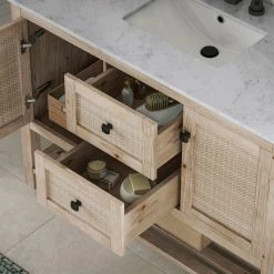 MOD Kerry Bath Vanity, Single Sink, 48", Natural, Freestanding -Kraus Shop c141653a03d04448 6484 w800 h800 b0 p0