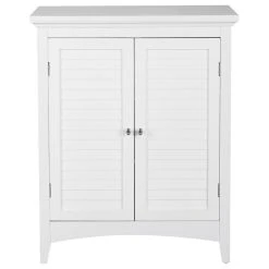 Elegant Home Fashions Wooden Bathroom Glancy Floor Storage Cabinet