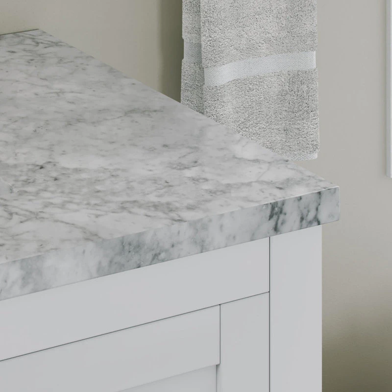 MOD The Kennedy Bathroom Vanity, Double Sink, 84", White, Freestanding 8 MOD The Kennedy Bathroom Vanity, Double Sink, 84", White, Freestanding - Image 6