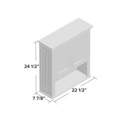 Charltan Double Door Wall Mounted Cabinet With Inner Shelf Adjustable, Gray 9 Charltan Double Door Wall Mounted Cabinet With Inner Shelf Adjustable, Gray -Kraus Shop c481f0fa0a6a0a57 7587 w800 h800 b1 p0