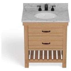 MOD Bosque Bath Vanity, Driftwood, 30", Single Sink, Undermount, Freestanding -Kraus Shop c53148d503acfe55 7403 w800 h800 b1 p0